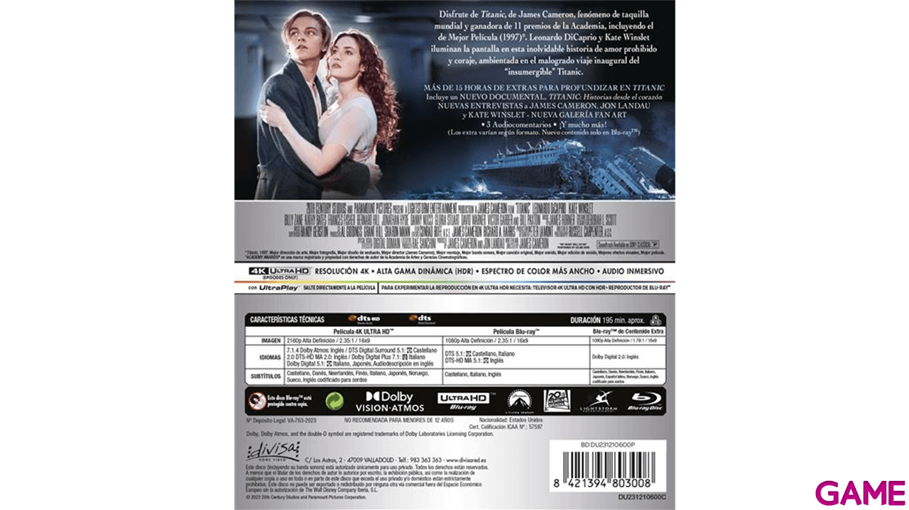 Titanic 4K + BD