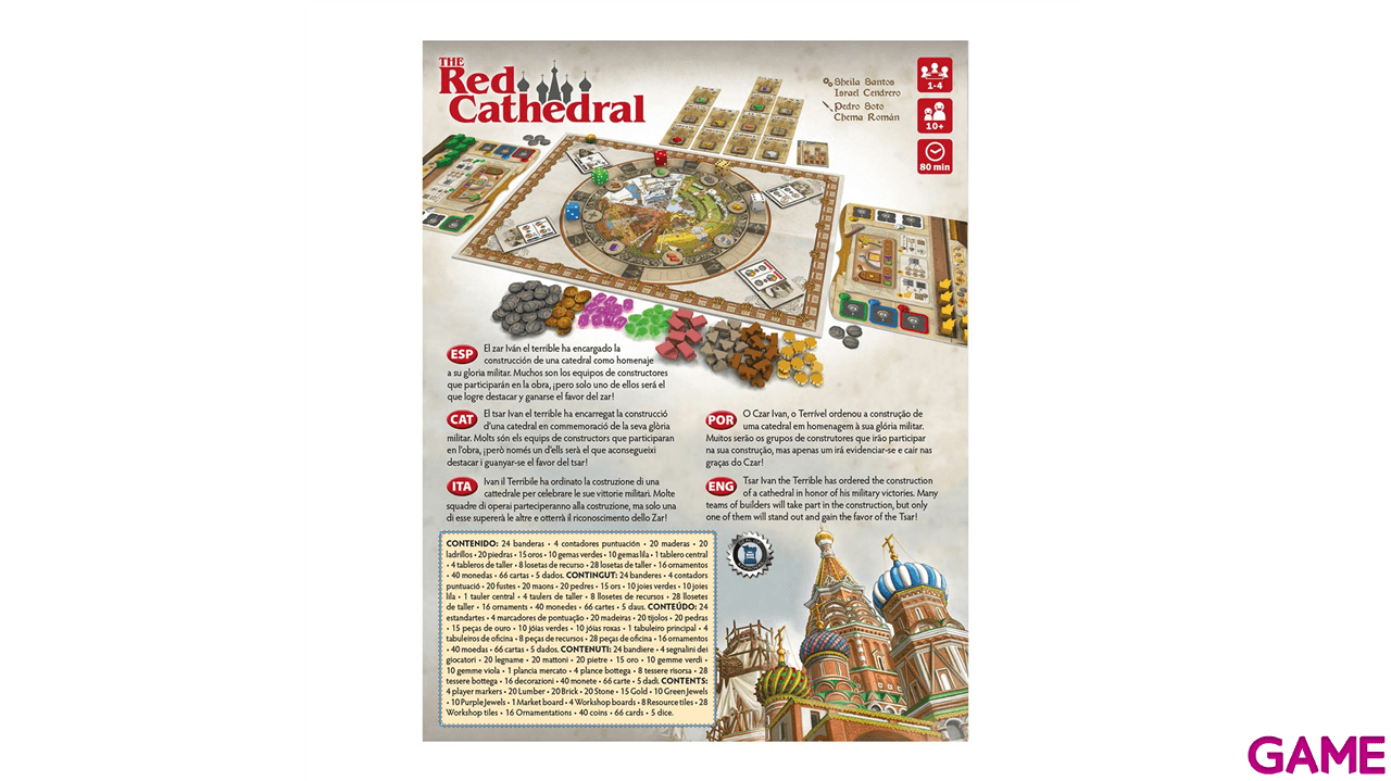 Juego de mesa Red Cathedral