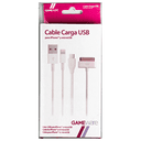 Cable Carga USB para iPhone-MicroUSB GAMEware