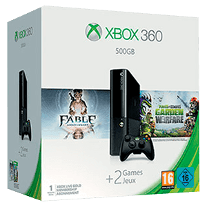 Xbox 360 500Gb + Fable Anniversary + Plantas vs Zombies