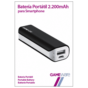 Batería Portátil 2200mAh GAMEware