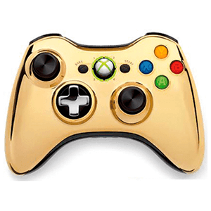Controller Inalambrico Microsoft Chrome Gold - Seminuevo