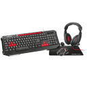 GAMEware GP2 Pack Teclado+Ratón+Alfombrilla+Auricular - Pack Gaming
