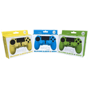 Funda Silicona Azul + Grips Mando PS4