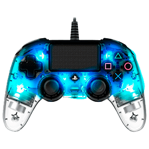Mando Nacon Con Cable y Luz Azul - Licencia Oficial Sony