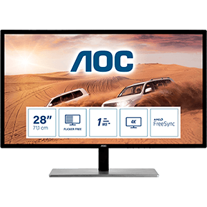 AOC U2879VF 28" LED UHD 4K 60Hz - Monitor - Reacondicionado