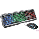 Trust GXT 845 Tural Teclado + Ratón LED Multicolor 2in1 - Pack Perifericos