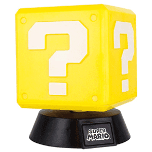 Lampara Super Mario Question Block Icon Light de 10 cm