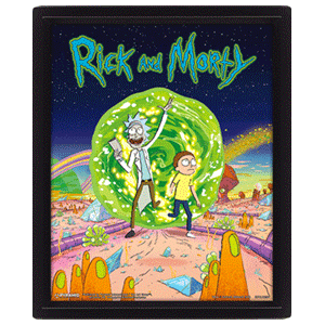 Cuadro 3D Rick & Morty: Portal