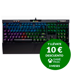 CORSAIR K70 RGB MK.2 Mecánico Cherry MX Red Spanish Layout - Teclado Gaming
