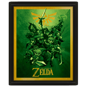 Cuadro 3D The Legend of Zelda: Link