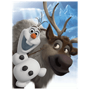 Lienzo Disney: Olaf & Sven