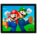 Cuadro 3D Super Mario: Mario & Luigi