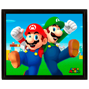 Cuadro 3D Super Mario: Mario & Luigi