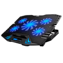 Ewent 1259 Base Refrigeradora para Portatiles 17" HubUsb 5 velocidades Led Azul 5 angulos