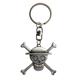 Llavero metalico  3D One Piece Skull Luffy