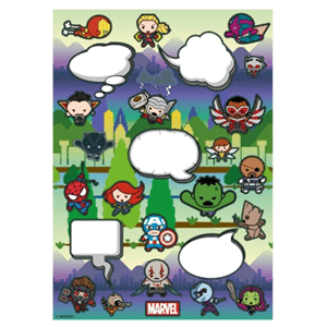 Imanes de Nevera Marvel Kawaii
