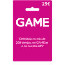 Recarga tarjeta monedero GAME 25 Euros