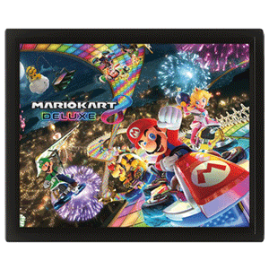 Cuadro 3D Super Mario: Mario Kart 8