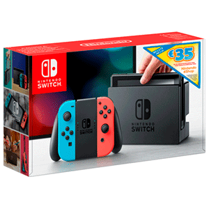 Nintendo Switch Azul Neon Rojo Neon + 35 euros Nintendo eShop