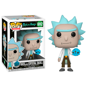 Figura POP Rick y Morty: Rick con Calavera de Cristal