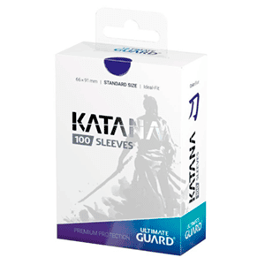 Fundas para cartas Ultimate Guard Katana Sleeves Tamaño Standard de color azul (100 uds)