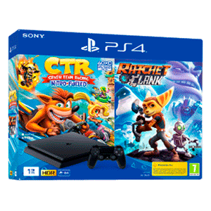PlayStation 4 1Tb + Crash Team Racing + Ratchet & Clank