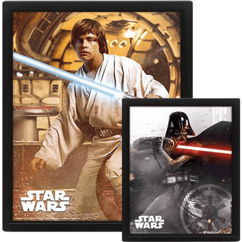 Cuadro 3D Star Wars: Vader vs Skywalker