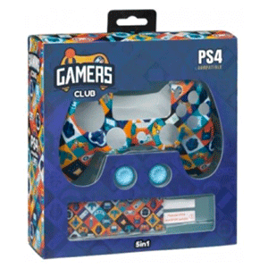 Indeca Gamers Club Kit 5 Accesorios Mando PS4 - Pack Perifericos