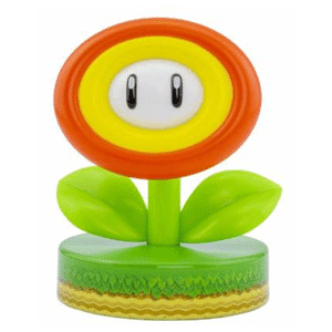 Lampara Super Mario Fire Flower Icon Light de 10 cm