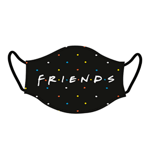 Mascarilla Friends Negro Grande