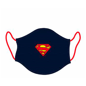 Mascarilla Superman Azul Oscuro Grande