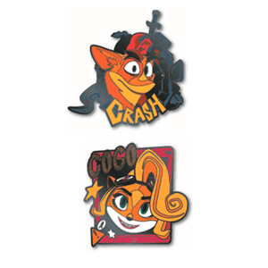 Set de Pins Crash Bandicoot Pin Kings 1.1
