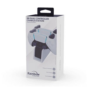 Cargador Dual Mandos PS5 Rainbow