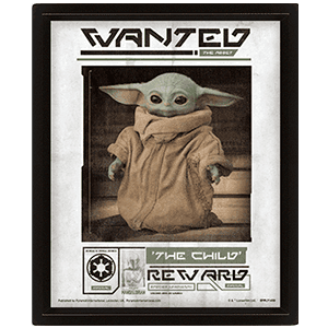 Cuadro 3D Star Wars The Mandalorian: Wanted The Child