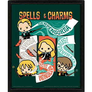Cuadro 3D Harry Potter: Kawaii Spells