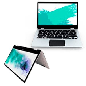 Prixton FLEX 13 Pro Convertible - 4GB - 64GB - 13,3´´ Táctil - W10 - Ordenador Portátil