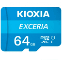 Kioxia MicroSD Exceria G3 64GB Clase 10, 160 MB/s Tarjeta Memoria