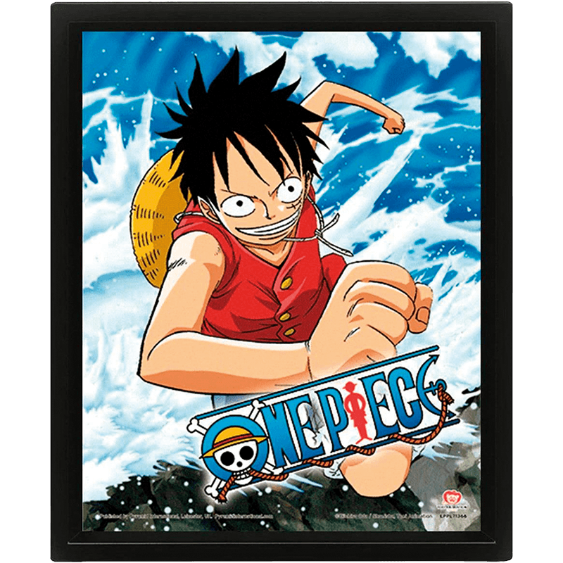 Cuadro 3D One Piece: Gum Gum Pistol