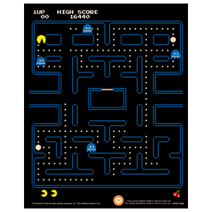 Cuadro 3D Pac-Man: Laberinto