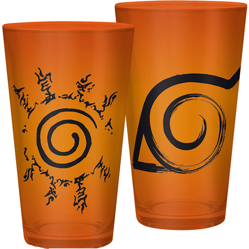 Vaso Naruto Shippuden 400ml: Konoha & Sceau