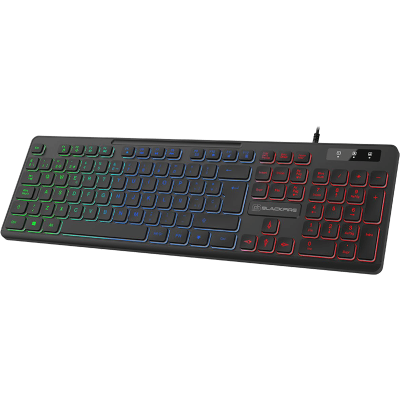 Teclado Gaming Slim Blackfire BFX-301 RGB