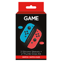 GAME GM713 Set de 2 Fundas de Silicona + 2 Grips para Joy-Con