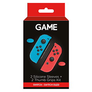 GAME GM713 Set de 2 Fundas de Silicona + 2 Grips para Joy-Con