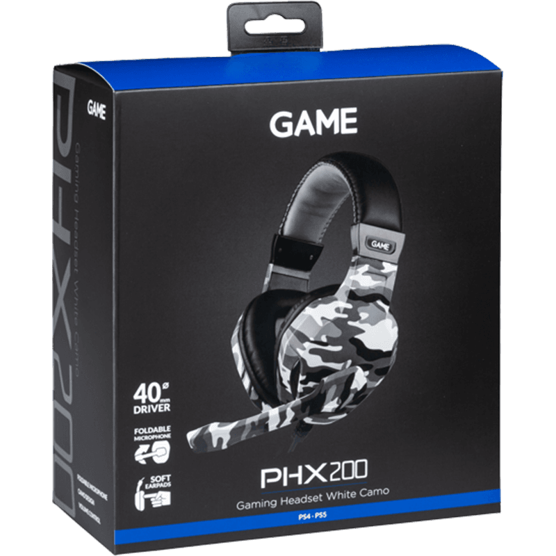 GAME PHX200 White Camo V1 PC - PS5 - PS4 -  XBOX - Switch - Auriculares Gaming