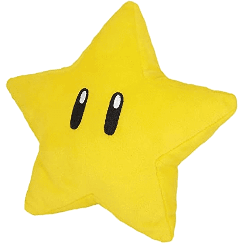 Peluche Super Mario: Super Estrella 18cm