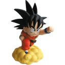 Hucha figura Dragon Ball SON GOKU en nube voladora de 22cm