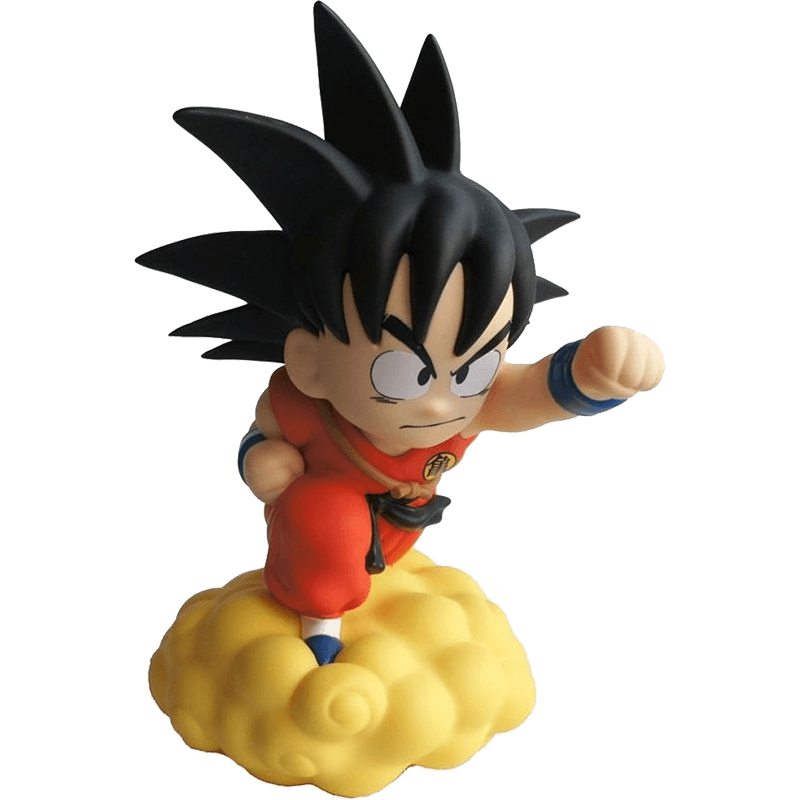 Hucha figura Dragon Ball SON GOKU en nube voladora de 22cm