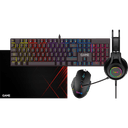 GAME PK420 Teclado Mecanico + Raton + Alfombrilla + Auriculares 4in1 RGB - Pack Perifericos