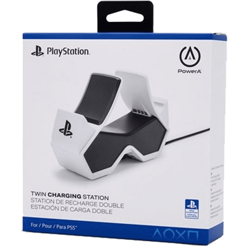 PowerA Dual Mandos PS5 - Licencia PlayStation - Cargador